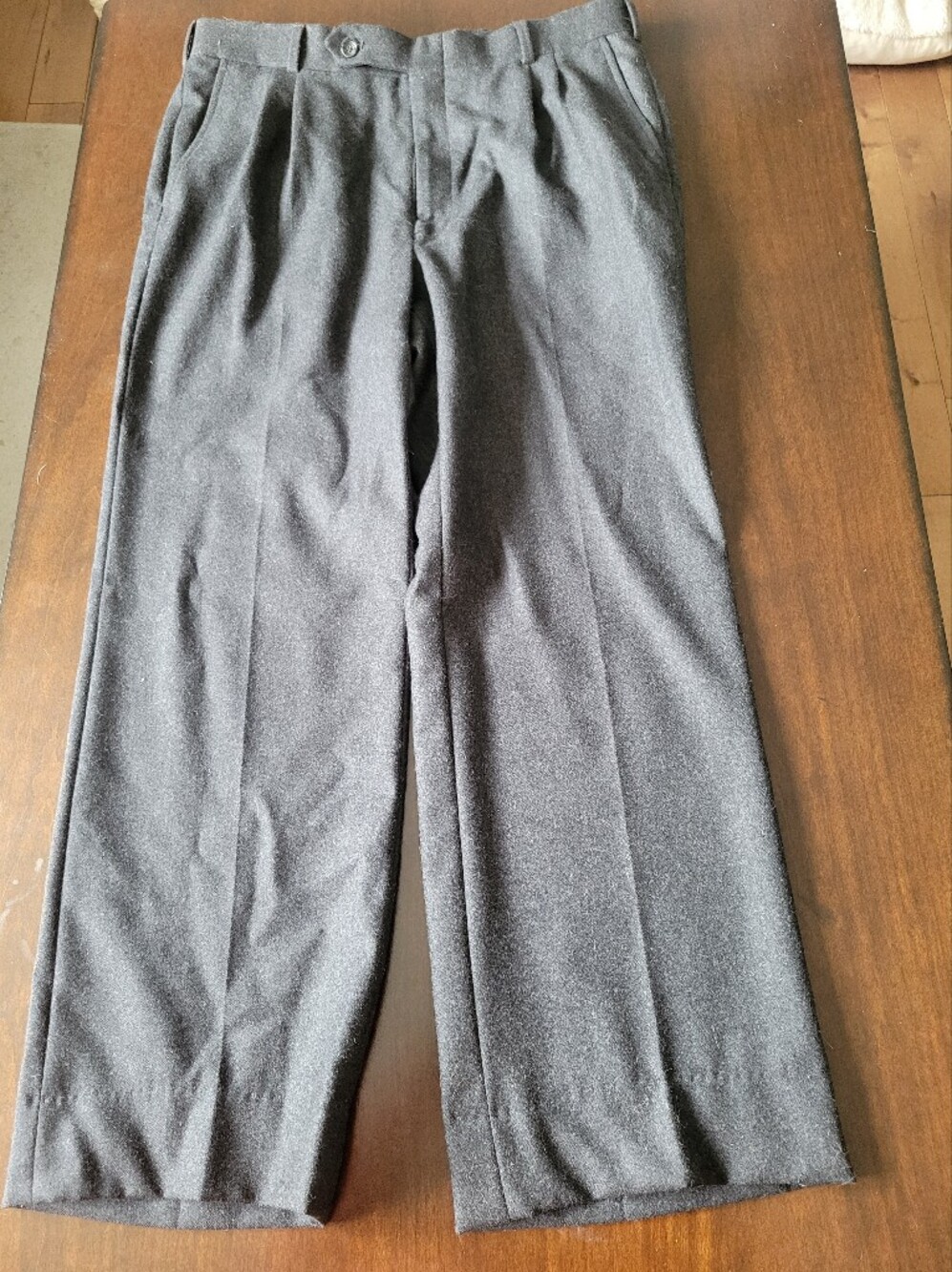 Burberry Men's Classic Straight-Fit Dress Pants - Charcoal Gray Size 32